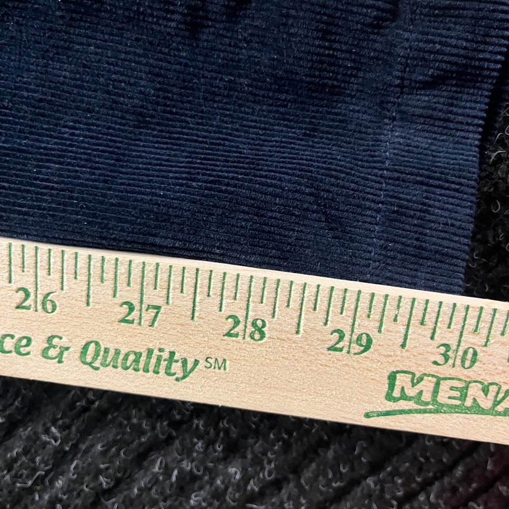 Urban Outfitters Patchwork Corduroy Pants Navy Blue Tan Colorblock Mens Small - Picture 6 of 10